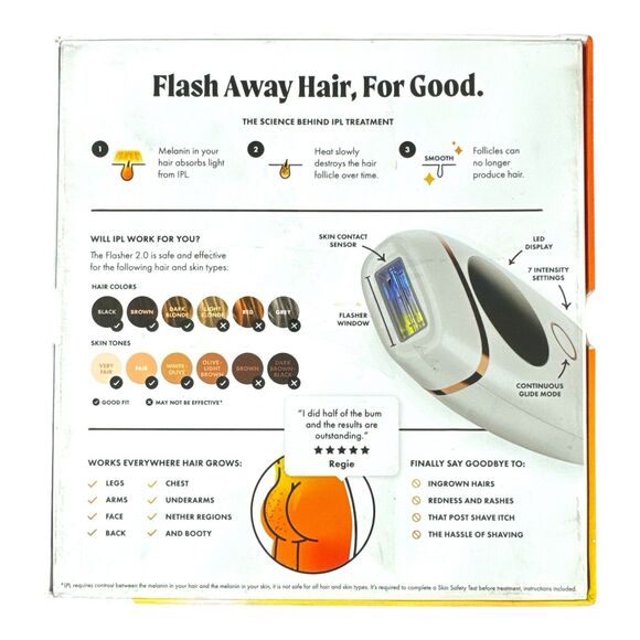 NOOD The Flasher 2.0 IPL Hair Removal Device - White - Picture 2 of 6